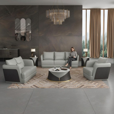 Dreisitzer Design Sofa Couch Polster Sofa 3 Sitzer Ledersofa Modern Relax Club