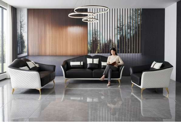 Design třímístný nábytek 3místná pohovka gauč polstrovaná klubová pohovka sedací souprava43,šeří vmořední obýt yamení.