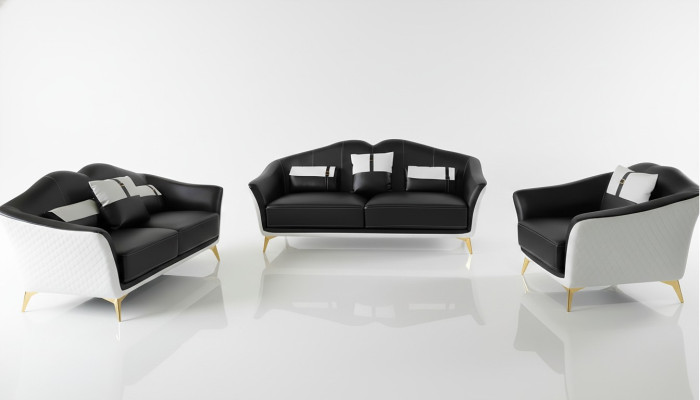 Design třímístný nábytek 3místná pohovka gauč polstrovaná klubová pohovka sedací souprava43,šeří vmořední obýt yamení.