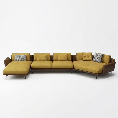 Ecksofa L-Form Wohnlandschaft Sofa Couch Polster Ecke Garnitur Leder Sofas Neu