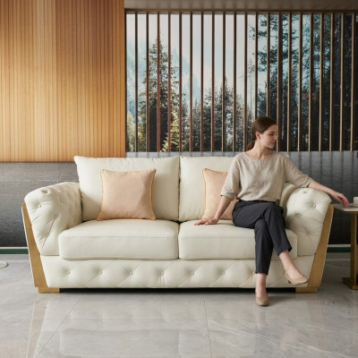 Design Zweisitzer Lounge Möbel 2 Sitzer Sofa Couch Polster Club Sofas Couchen
