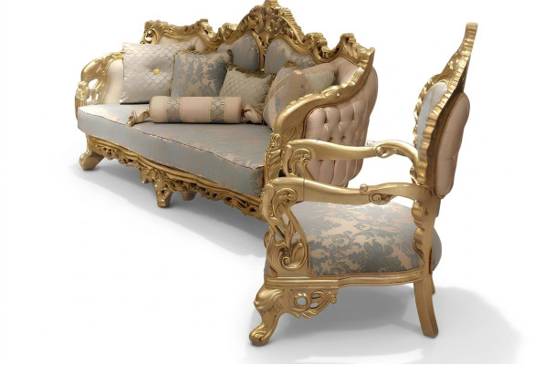 Klasická sedací souprava 3+3+1 Chesterfield Relax židle Nábytek Pohovka Nový
