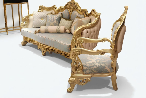 Sofa set 3+1 seater armchair set Chesterfield Relax armchair furniture