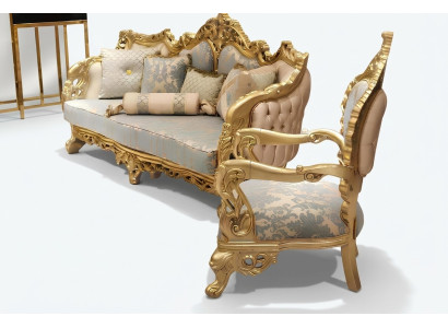 Sofa set 3+1 seater armchair set Chesterfield Relax armchair furniture
