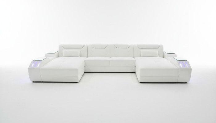 Kůží Rohová sedací souprava U-fošnová sedací souprava Moderní sedací souprava Rohové sedací soupravy Měkký obývací pokoj Design