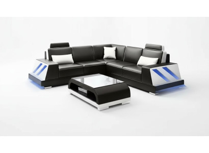 Ecksofa Beleuchtet Led Couch Sofa Polster Eckgarnitur Sofa Garnituren Couchtisch