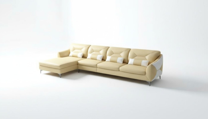 Ledersofa Designer-Sofa Ecksofa L-Form Modernes Sofa Ledersofa Ecksofa Polster