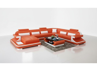 Ecksofa Wohnlandschaft Eckcouch Eckgarnitur Pohovka L-formátu Pohovka z kůže Pohovka Mattress.