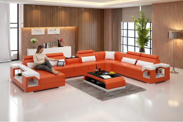 Eckgarnitur Ecksofa Polster Eckcouch Couch Moderne Wohnzimmer Sofa