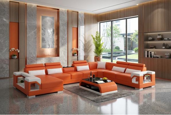 Eckgarnitur Ecksofa Polster Eckcouch Couch Moderne Wohnzimmer Sofa