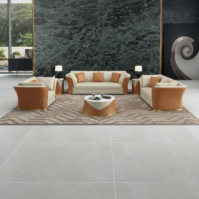 Exklusive Ledersofa Couch Sitzpolster Garnitur 321 Sofa Couchen Landschaft