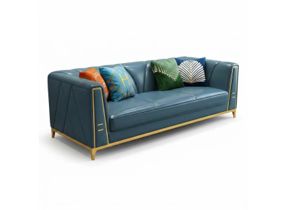Chesterfield Sofa Couch Dreisitzer Polster Couch 3er Couchen Polster Leder