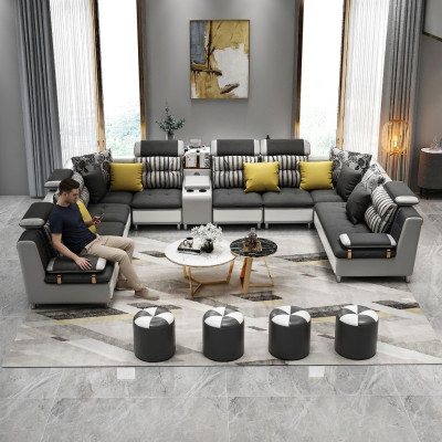 Ledersofa Ecksofa U Form Modernes Sofa Ledersofa Ecksofa Polster