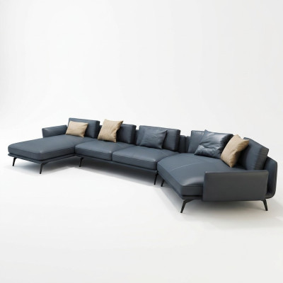Italienische Möbel Wohnzimmer Ecksofa Couch Polster Luxus Sofa Eckgarnitur