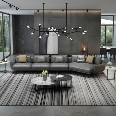 Lederpolster Design Ecksofa Couch Sofa L Form Wohnlandschaft Wohnzimmer