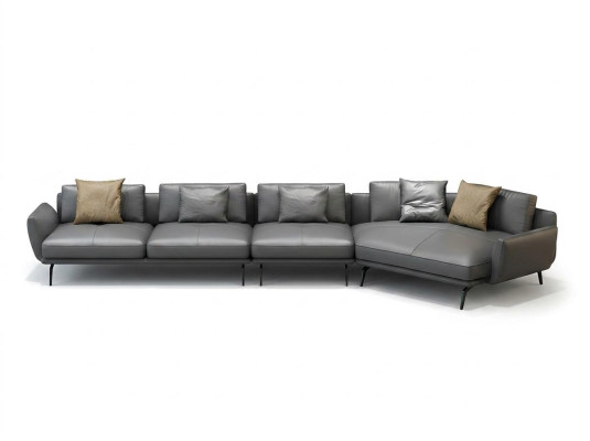 Lederpolster Design Ecksofa Couch Sofa L Form Wohnlandschaft Wohnzimmer