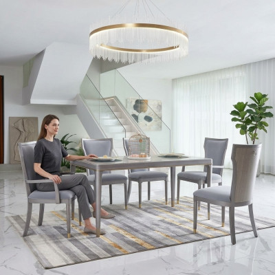 Kompletní sada stolu s 6 židlemi luxusní nábytek hotelového vybavení v Dubaji