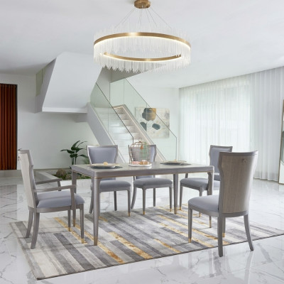 Kompletní sada stolu s 6 židlemi luxusní nábytek hotelového vybavení v Dubaji