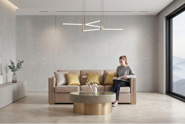 Třísezení látková růžová designová pohovka v obývacím pokoji, čalouněné pohovky, sametové xxl pohovky.