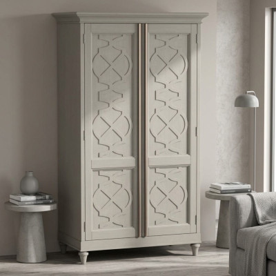 Schränke Holz Garderobe Möbel Design Kleiderschrank 2-türiger Holz