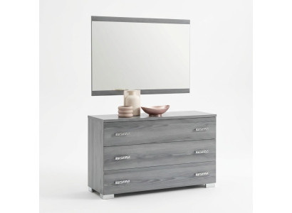 Kommoden Schrank mit Spiegel Design Möbel Luxus Möbel Garderobe 2tlg. Set Neu