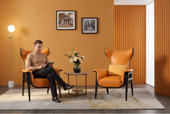 Návrh křesla 1 osoby 70 x 90 cm obývací pokoj Pohovka jednosed Lounge Club