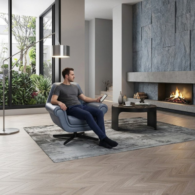 Wohnzimmer Einsitzer 95 x 83cm Sofa Couch Lounge Club Hotel Sessel