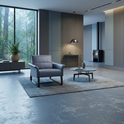 Moderner Design Sessel Textil Wohnzimmer Lounge Luxus Design Möbel Stühle Neu
