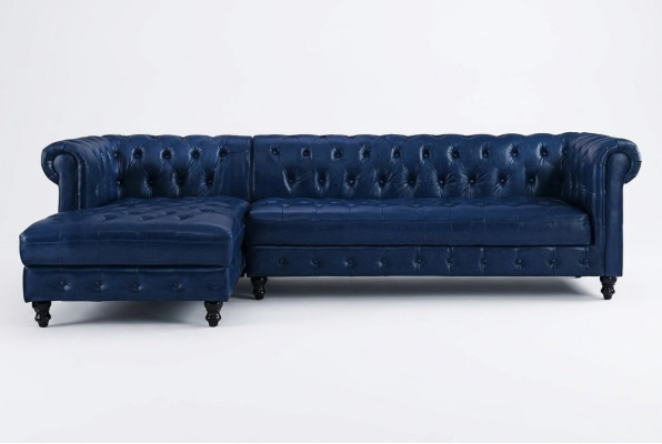 Chesterfield Ecksofa Sofa Couch Polster Eckgarnitur klassische Möbel