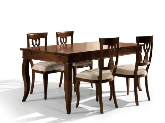 Zavádějící imitace dřeva jídelního stolu: Moderní design a luxus pro váš jídelní pokoj.