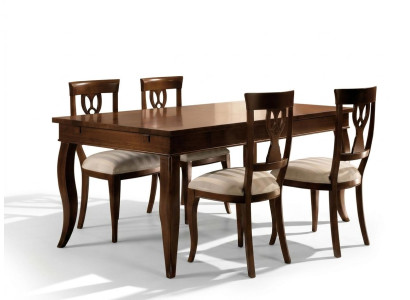 Zavádějící imitace dřeva jídelního stolu: Moderní design a luxus pro váš jídelní pokoj.