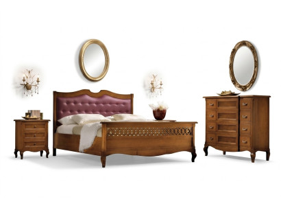 Schlafzimmer Bett Nachttisch Doppelbett Polster Betten Set Gruppe Garnitur 3tlg.