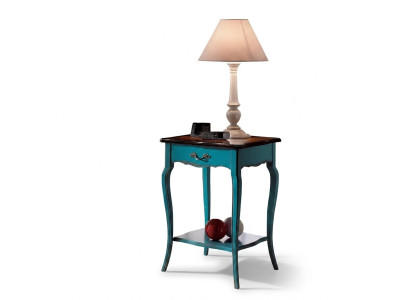 Konsolen Nachttisch Schlafzimmer Beistelltisch Modern Design Möbel Holz Azurblau