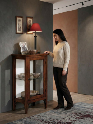 Vitrine Glas Schrank Vitrinen Wohnzimmer Schau Schränke Italienische Möbel NEU
