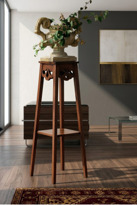 Blumenständer Blumen Ständer Vasen Ständer Massiv Echtes Holz Blumentopfständer