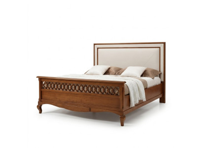 Doppelbett Betten Schlafzimmer Möbel Massivholz Vaccari cav giovanni Bett Neu