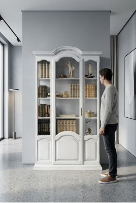 Bücher Schrank Regal Schränke Anrichte Büro Möbel Einrichtung Vitrine Holz Neu