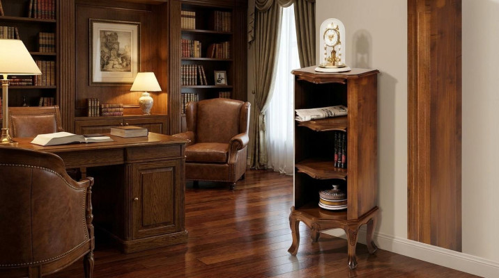 Regal Bücherregal Holz Schränke Design Barock Stil Vitrine Bar Schrank Massiv
