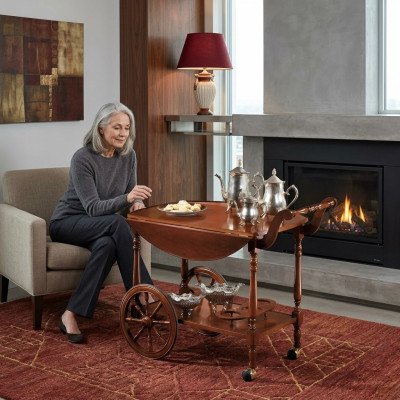 Serviertisch Tisch Beistelltisch Luxus Klasse Echtholz Antik Stil Barock Rokoko