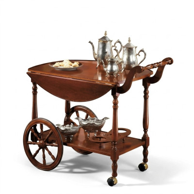 Serviertisch Tisch Beistelltisch Luxus Klasse Echtholz Antik Stil Barock Rokoko