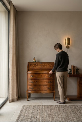 Luxus komoda skříň šatní skříň skříň komoda nábytek starožitný styl dřevo nový