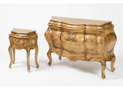 Komoda Dřevo Italský Styl Nábytek Luxus Komody Barokní Sideboard Itálie Nový