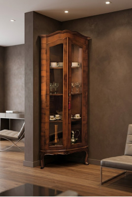 Vitrine Schrank Klassische Eck Vitrinen Wohnzimmer Wohnzimmer Schränke Anrichte