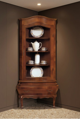 Eckvitrine Schrank Klassische Vitrinen Wohnzimmer Wohnzimmer Schränke Anrichte