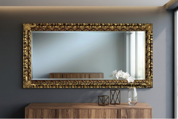 Spiegel Italienische Klassischer Designer Möbel Wandspiegel Holz Gold Neu xxl
