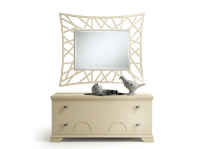 Zrcadlo, závěsné zrcadlo, dřevo, moderní, stěnové zrcadlo, nábytek, design, 90x90, nové