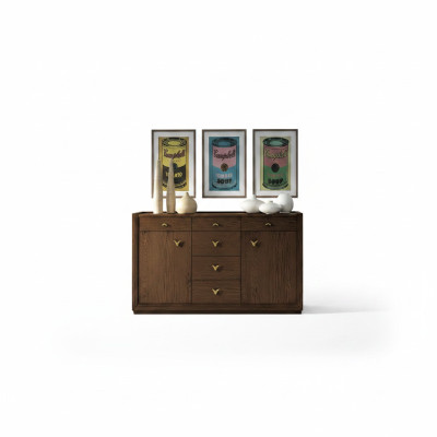 Komoda Sideboard Skříň Luxus Komody Skříň Regál Nábytek Dřevěná skříň Itálie