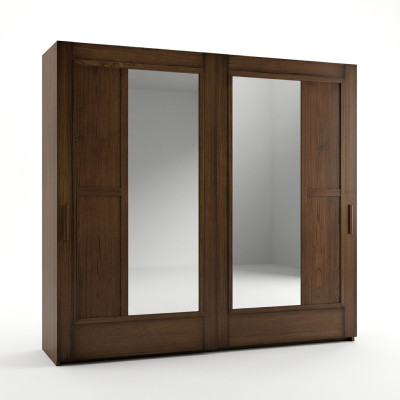 Skříně Oblečení Šatník Skříň Luxus Posuvné dveře Design Dřevo Moderní
