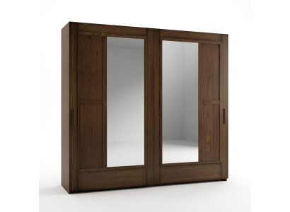 Skříně Oblečení Šatník Skříň Luxus Posuvné dveře Design Dřevo Moderní