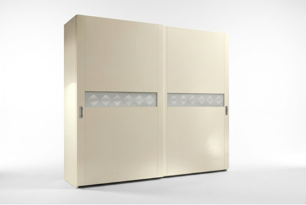 Skříně Itálie Šatní skříň Luxus Skříň Posuvné dveře Design Dřevo Moderní